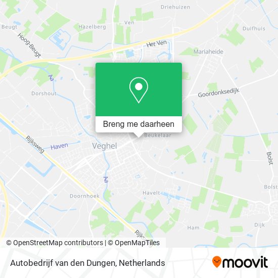 Autobedrijf van den Dungen kaart