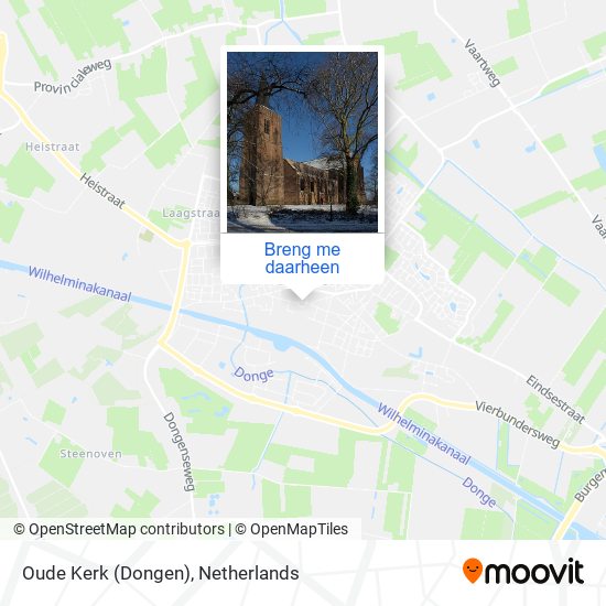 Oude Kerk (Dongen) kaart