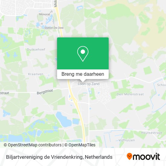 Biljartvereniging de Vriendenkring kaart