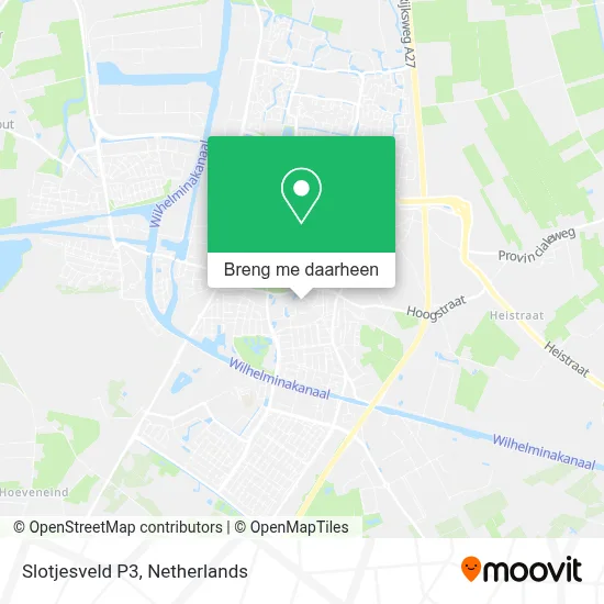 Slotjesveld P3 kaart