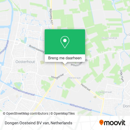 Dongen Oosteind BV van kaart