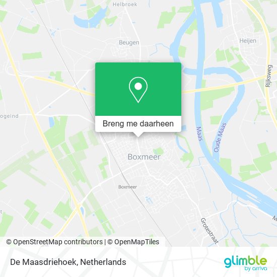 De Maasdriehoek kaart