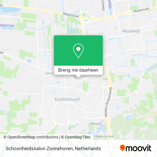 Schoonheidssalon Zonnehoven kaart