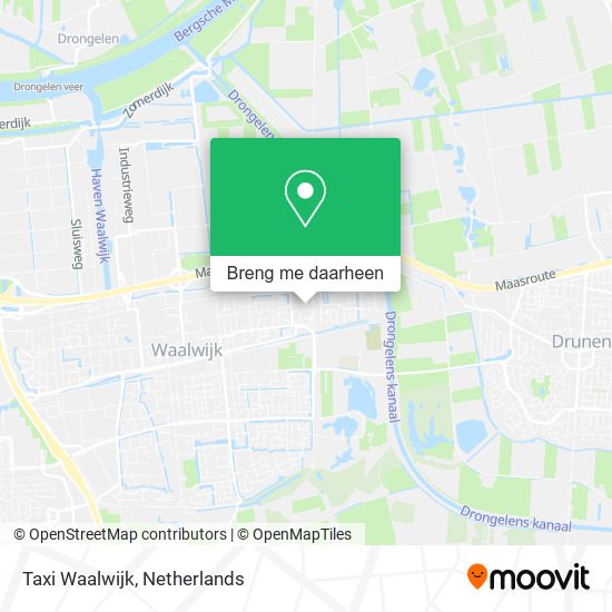 Taxi Waalwijk kaart