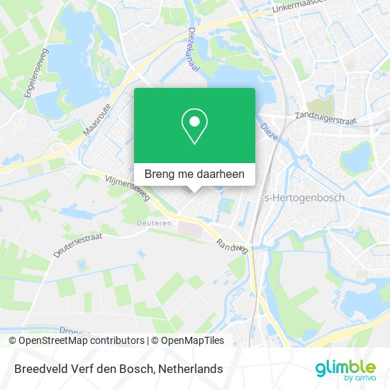 Breedveld Verf den Bosch kaart