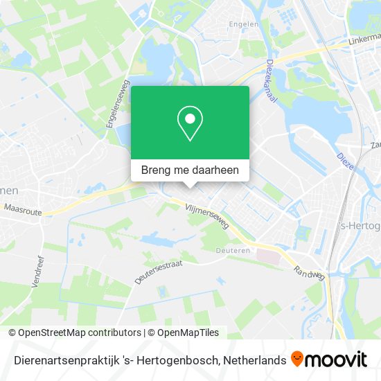 Dierenartsenpraktijk 's- Hertogenbosch kaart