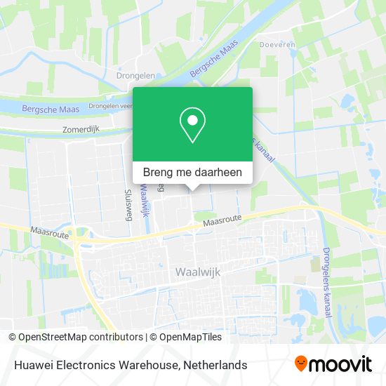 Hoe naar Huawei Electronics Warehouse in Waalwijk via Bus of Trein?
