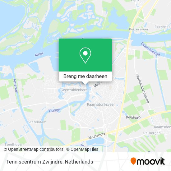 Tenniscentrum Zwijndre kaart