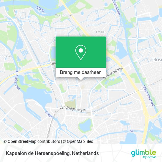 Kapsalon de Hersenspoeling kaart