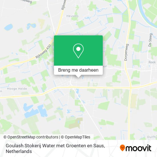 Goulash Stokerij Water met Groenten en Saus kaart