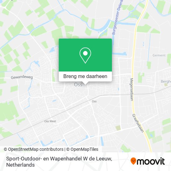 Sport-Outdoor- en Wapenhandel W de Leeuw kaart