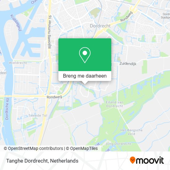 Tanghe Dordrecht kaart