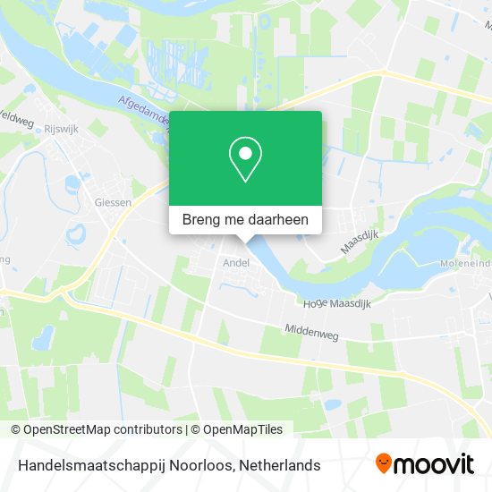 Handelsmaatschappij Noorloos kaart