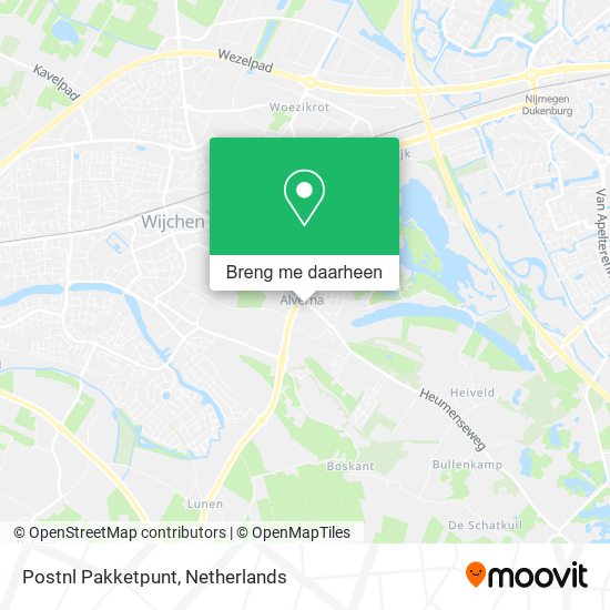 Postnl Pakketpunt kaart