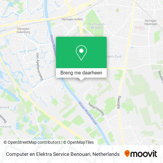 Computer en Elektra Service Benouari kaart