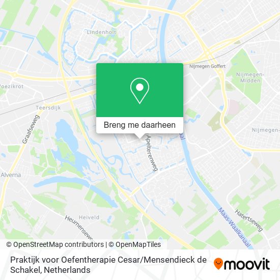 Praktijk voor Oefentherapie Cesar / Mensendieck de Schakel kaart