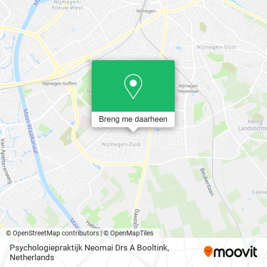 Psychologiepraktijk Neomai Drs A Booltink kaart
