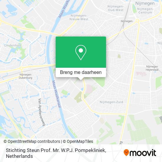 Stichting Steun Prof. Mr. W.P.J. Pompekliniek kaart