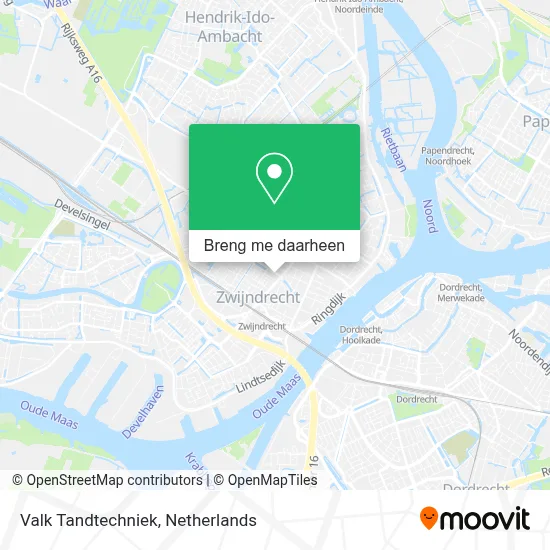 Valk Tandtechniek kaart