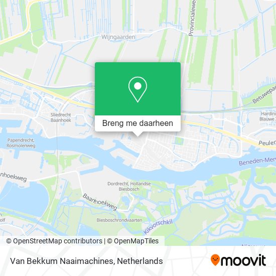 Van Bekkum Naaimachines kaart