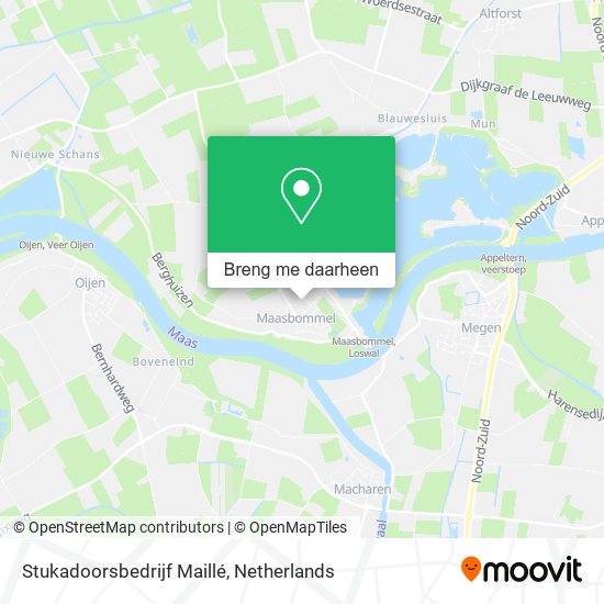 Stukadoorsbedrijf Maillé kaart