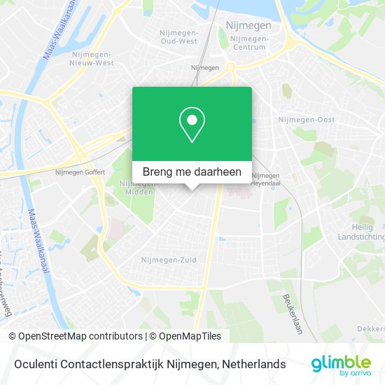 Oculenti Contactlenspraktijk Nijmegen kaart