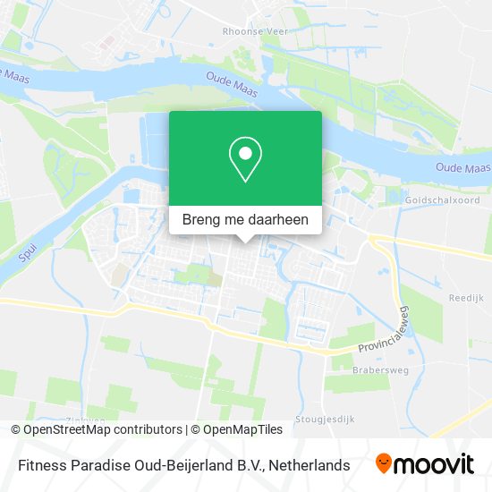 Fitness Paradise Oud-Beijerland B.V. kaart