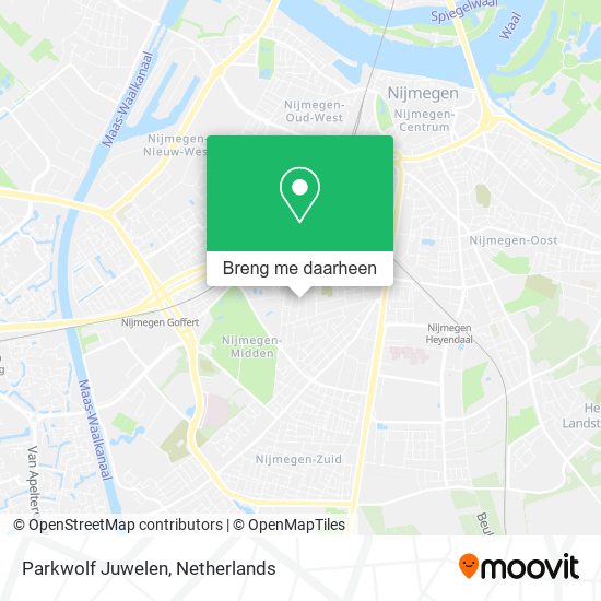 Parkwolf Juwelen kaart