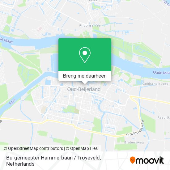 Burgemeester Hammerbaan / Troyeveld kaart