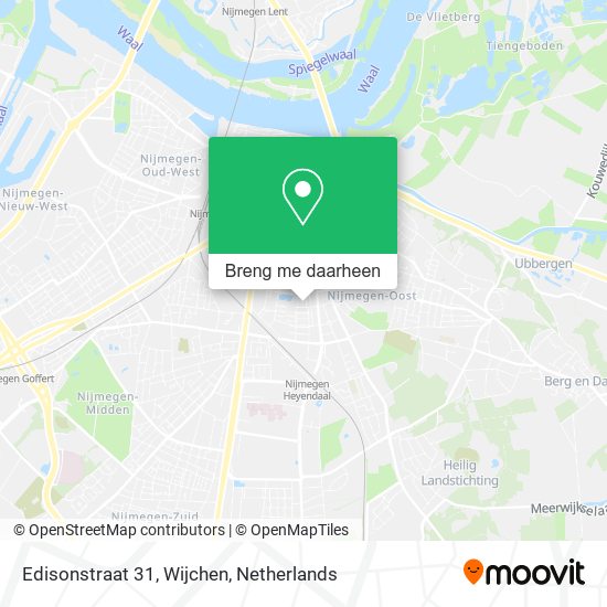 Edisonstraat 31, Wijchen kaart