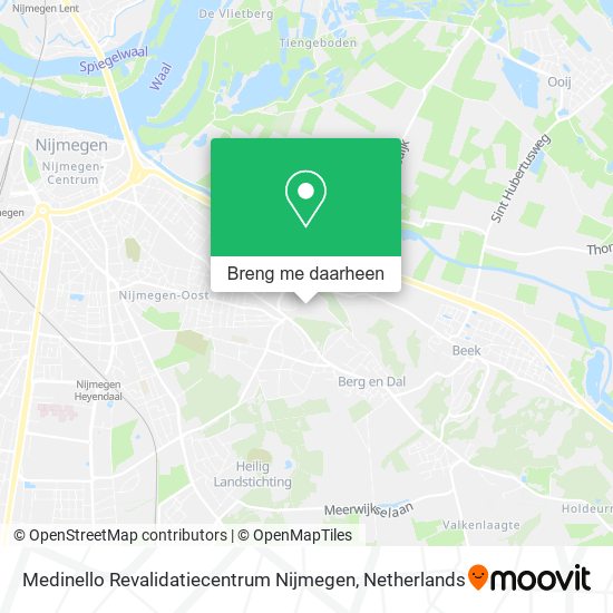 Medinello Revalidatiecentrum Nijmegen kaart