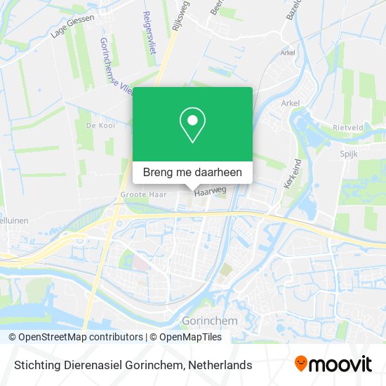 Stichting Dierenasiel Gorinchem kaart