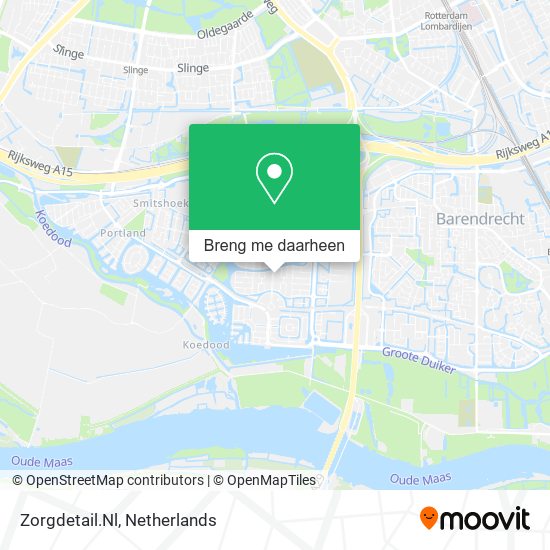 Zorgdetail.Nl kaart