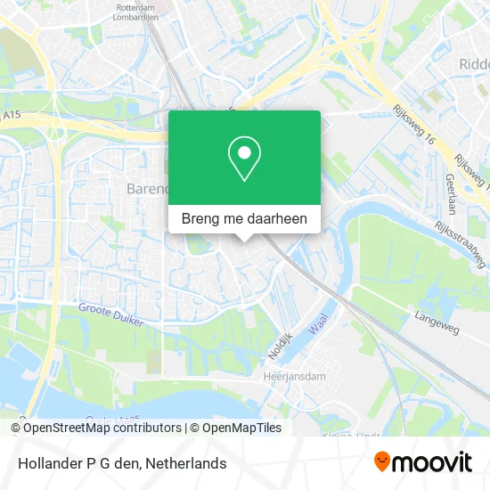 Hollander P G den kaart