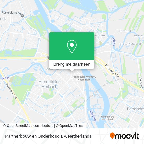 Partnerbouw en Onderhoud BV kaart