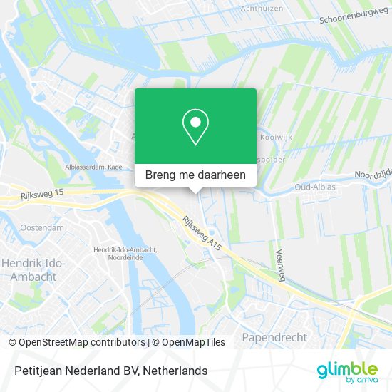 Petitjean Nederland BV kaart