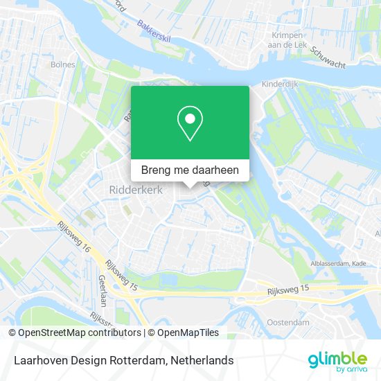 Laarhoven Design Rotterdam kaart