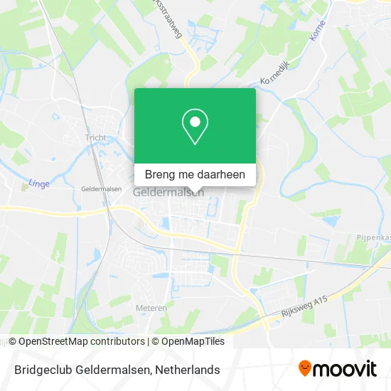 Bridgeclub Geldermalsen kaart