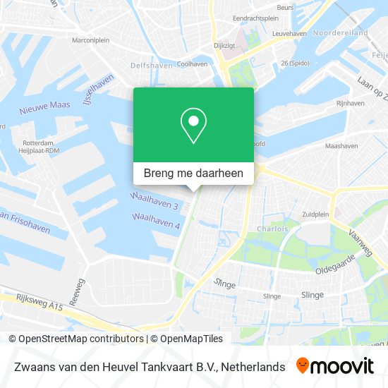 Zwaans van den Heuvel Tankvaart B.V. kaart