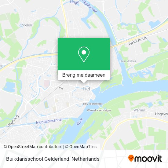 Buikdansschool Gelderland kaart