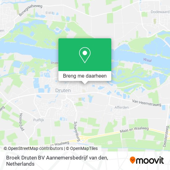 Broek Druten BV Aannemersbedrijf van den kaart
