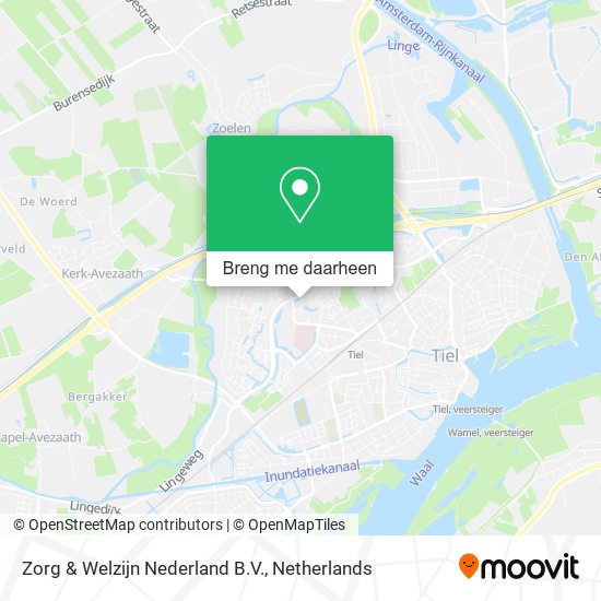 Zorg & Welzijn Nederland B.V. kaart