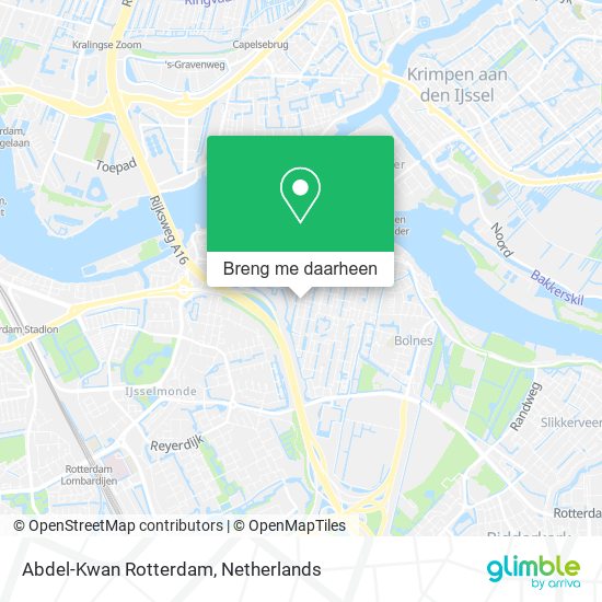 Abdel-Kwan Rotterdam kaart