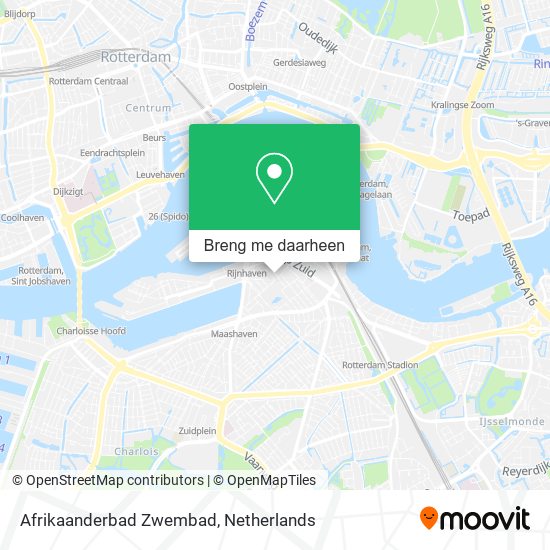 Afrikaanderbad Zwembad kaart