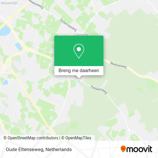 Oude Eltenseweg kaart