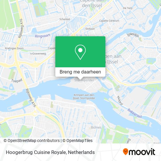 Hoogerbrug Cuisine Royale kaart