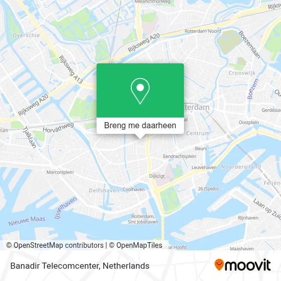 Banadir Telecomcenter kaart