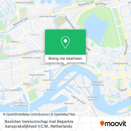 Besloten Vennootschap met Beperkte Aansprakelijkheid V.C.M. kaart