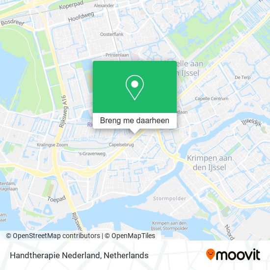 Handtherapie Nederland kaart