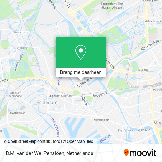 D.M. van der Wel Pensioen kaart